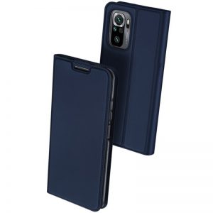Чехол-книжка Dux Ducis с карманом для Xiaomi Redmi Note 10 / Note 10s / Poco M5s – Синий