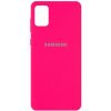 Оригинальный чехол Silicone Cover 360 с микрофиброй для Samsung Galaxy A31 – Розовый / Barbie pink