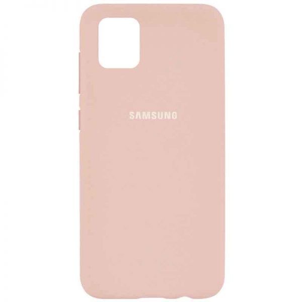 Оригинальный чехол Silicone Cover 360 с микрофиброй для Samsung Galaxy Note 10 Lite – Розовый / Pudra