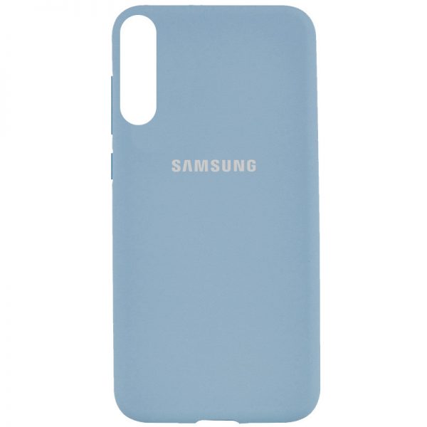 Оригинальный чехол Silicone Cover 360 с микрофиброй для Samsung Galaxy A50 2019 (A505) / A30s 2019 (A307) – Голубой / Lilac Blue