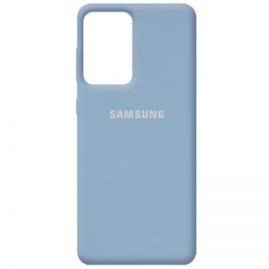 Оригинальный чехол Silicone Cover 360 с микрофиброй для Samsung Galaxy A52 / A52s – Голубой / Lilac Blue