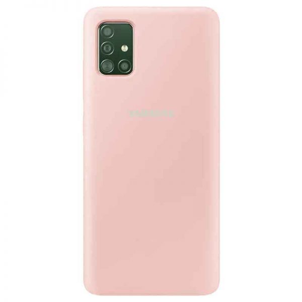 Чохол Silicone Cover для Samsung Galaxy A51 Рожевий / Pudra