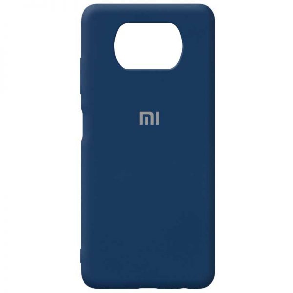 Чохол Silicone Cover для Xiaomi Poco X3 NFC / Poco X3 Pro Синій / Navy blue