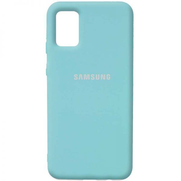 Чохол Silicone Cover для Samsung Galaxy A02s Бірюзовий / Ice Blue