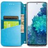 Кожаный чехол-книжка GETMAN Mandala для Xiaomi Redmi Note 10 / Note 10s / Poco M5s – Синий 93744