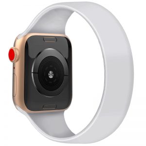 Ремешок силиконовый Solo Loop для Apple Watch 42 mm / 44 mm / 45 mm / 49 mm 163mm (7) – Белый / White
