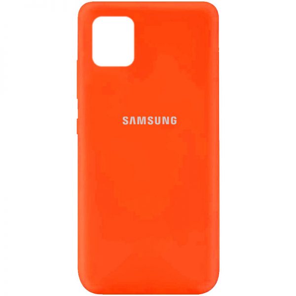 Чохол Silicone Cover для Samsung Galaxy Note 10 Lite Помаранчевий / Neon Orange