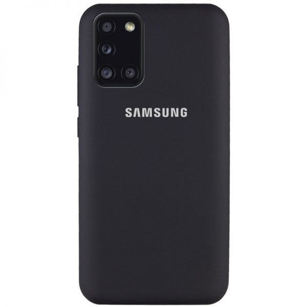 Чохол Silicone Cover для Samsung Galaxy A31 Чорний / Black