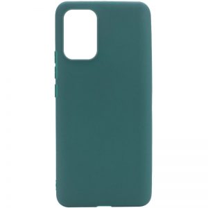 Матовый силиконовый TPU чехол для Xiaomi Redmi Note 10 / Note 10s / Poco M5s – Зеленый / Forest green