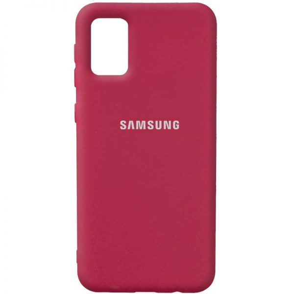 Чохол Silicone Cover для Samsung Galaxy A02s Червоний / Rose Red
