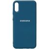Чохол Silicone Cover для Samsung Galaxy A02 Синій / Cosmos Blue