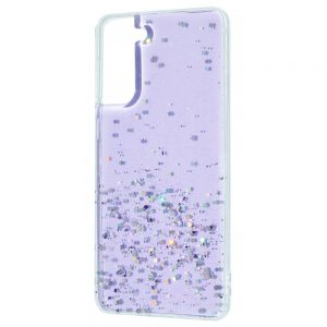 Силиконовый TPU чехол WAVE Confetti Case для Samsung Galaxy S21 Plus – Purple