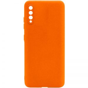 Матовый силиконовый чехол с защитой камеры для Samsung Galaxy A50 / A30s – Оранжевый / Orange