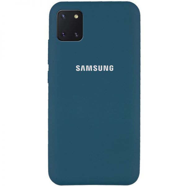 Чохол Silicone Cover для Samsung Galaxy Note 10 Lite Синій / Cosmos blue