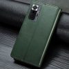 Кожаный чехол-книжка GETMAN Gallant для Xiaomi Redmi Note 10 Pro – Зеленый 93758