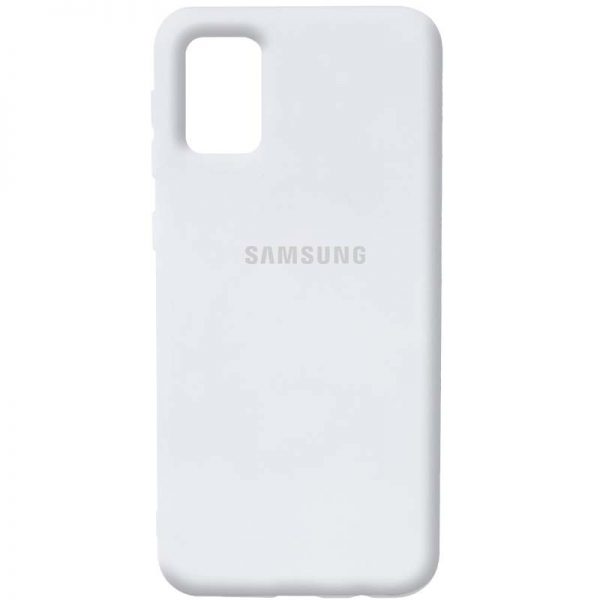 Оригинальный чехол Silicone Cover 360 с микрофиброй для Samsung Galaxy A02s – Белый / White