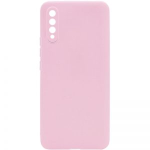 Матовый силиконовый чехол с защитой камеры для Samsung Galaxy A50 / A30s – Розовый / Pink Sand