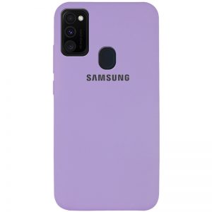 Оригинальный чехол Silicone Cover 360 с микрофиброй для Samsung Galaxy M30s / M21 – Сиреневый / Dasheen