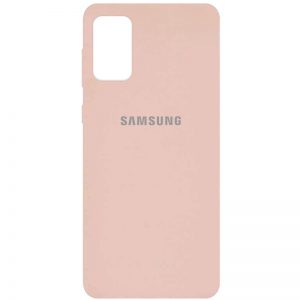 Оригинальный чехол Silicone Cover 360 с микрофиброй для Samsung Galaxy A02s – Розовый / Pudra