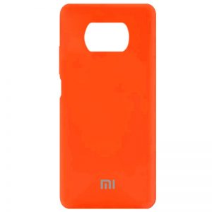 Оригинальный чехол Silicone Cover 360 с микрофиброй для Xiaomi Redmi Note 8 Pro – Оранжевый / Neon Orange
