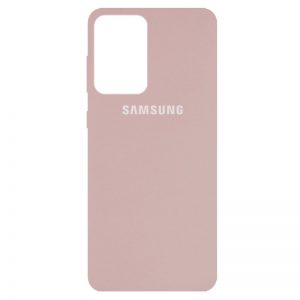 Оригинальный чехол Silicone Cover 360 с микрофиброй для Samsung Galaxy A52 / A52s – Розовый  / Pink Sand