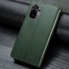 Кожаный чехол-книжка GETMAN Gallant для Xiaomi Redmi Note 10 / Note 10s / Poco M5s – Зеленый 93833