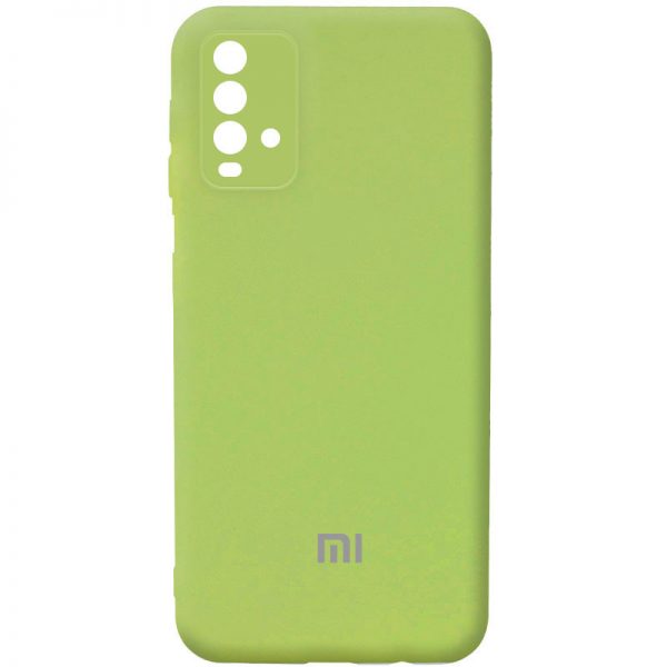 Чохол Silicone Cover Camera для Xiaomi Redmi 9T М’ятний / Mint