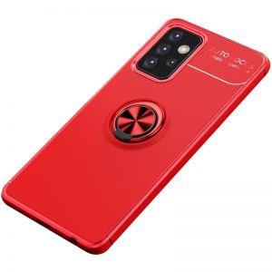 Cиликоновый чехол Deen ColorRing с креплением под магнитный держатель для Samsung Galaxy A72 – Красный
