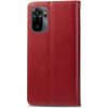 Кожаный чехол-книжка GETMAN Gallant для Xiaomi Redmi Note 10 / Note 10s / Poco M5s – Красный 93826