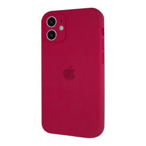 Чохол Silicone Case Square для Iphone 11 Rose Red