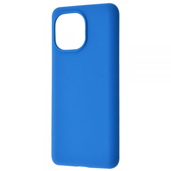 Чехол Silicone Case WAVE Full с микрофиброй для Xiaomi Mi 11 Lite / 11 Lite 5G NE – Blue