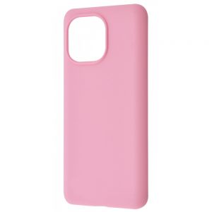Чехол Silicone Case WAVE Full с микрофиброй для Xiaomi Mi 11 Lite / 11 Lite 5G NE – Light pink
