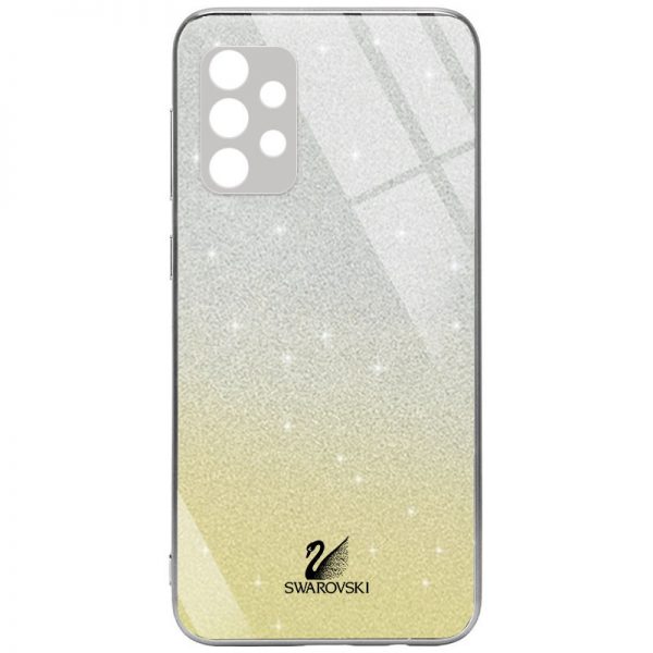 Чохол TPU+Glass Swarovski Full для Samsung Galaxy A52 / A52s Золотий