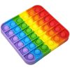 Антистресс игрушка Pop It Bubble Dimbl (Поп-ит) – Квадрат разноцветный