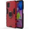 Ударопрочный чехол Transformer Ring под магнитный держатель для Samsung Galaxy M51 – Красный / Dante Red