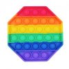 Антистресс игрушка Pop It Bubble Dimbl (Поп-ит) – Восьмиугольник Rainbow