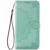 Кожаный чехол-книжка Art Case с визитницей для Xiaomi Mi Note 10 Lite – Бирюзовый