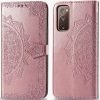 Кожаный чехол-книжка Art Case с визитницей для Samsung Galaxy S20 FE – Розовый 98039