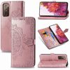 Кожаный чехол-книжка Art Case с визитницей для Samsung Galaxy S20 FE – Розовый 98041