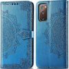 Кожаный чехол-книжка Art Case с визитницей для Samsung Galaxy S20 FE – Синий 98053