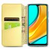 Кожаный чехол-книжка GETMAN Mandala для Samsung Galaxy A32 – Желтый 98214