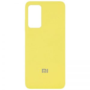 Оригинальный чехол Silicone Cover 360 с микрофиброй для Xiaomi Redmi Note 10 Pro – Желтый / Yellow