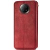 Кожаный чехол-книжка GETMAN Cubic для Xiaomi Redmi Note 9T – Красный 97595