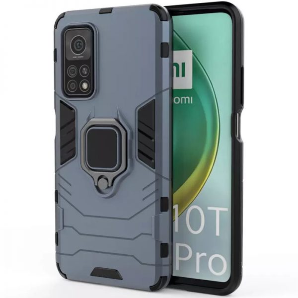 Протиударний чохол Transforme Ring для Xiaomi Mi 10T / Mi 10T Pro Сірий / Metal slate