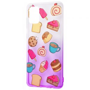 Чехол WAVE Sweet Acid Case для Xiaomi Redmi Note 10 5G / Poco M3 Pro – White / Purple / Cake