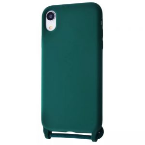 Чохол зі шнурком WAVE Lanyard Case для Iphone XR Forest green