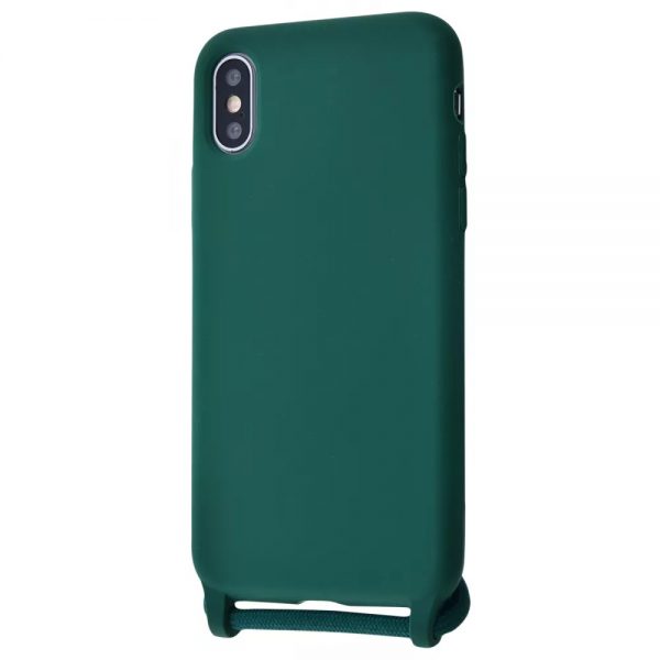 Чохол зі шнурком WAVE Lanyard Case для Iphone X / XS Forest green