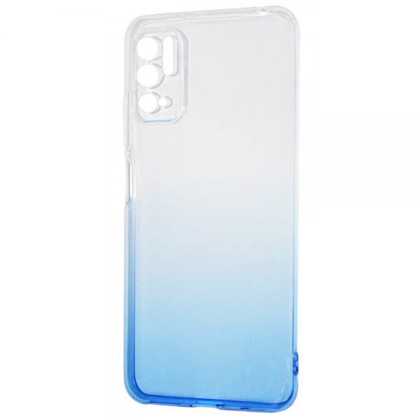 Чехол TPU Gradient Design для Xiaomi Redmi Note 10 5G / Poco M3 Pro – White / Blue