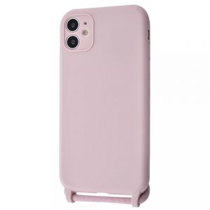 Чохол зі шнурком WAVE Lanyard Case для Iphone 11 Pink sand