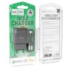 Сетевое зарядное устройство Hoco C72Q Qualcomm Quick Charge 3.0 + кабель MicroUSB 1USB / 18W – Black 100151